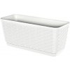 Prosperplast RATOLLA P Truhlík podmiskou 49,5x17x17,5cm. ratan biela DRL500P