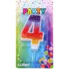 Wiky Párty sviečka číslo Hviezdy 4