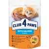 CLUB 4 PAWS Premium vlhké krmivo pre mačiatka s lososom v omáčke 80 g