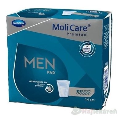 MoliCare Premium MEN PAD 2 kvapky inkontinenčné vložky pre mužov 14ks