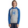 DC Star Pilot Raglan Pullover XSSB/Heather Grey/Nautical Blue 14 Years