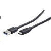 GEMBIRD USB 3.0 AM na Type-C kabel (AM/CM), 1,8m, černý CCP-USB3-AMCM-6