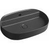 Keramické umývadlo INFINITY OVAL na doske, 60x40cm, antracit 10NF65060-2C
