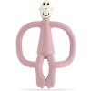Matchstick Monkey Teething Toy and Gel Applicator hryzadielko s kefkou 2 v 1 Dusty Pink 1 ks
