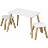 KESPER Detský stôl a dve stoličky, biela KESPER 17707