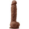 NS NOVELTIES COLOURS PLEASURES VIBE 5 PALCOVÉ DILDO HNEDÉ