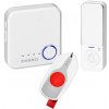 Bezdrôtový zvonček so SOS, 200m, biely