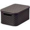 CURVER úložný box RATTAN S, 29,1 x 19,8 x 14,2 cm, hnedý, 03617-210