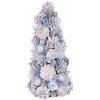 MagicHome Stromček Vianoce prírodný krémový 47 cm
