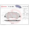 Sada brzdových platničiek, vždy 4 kusy v sade BREMBO P 24 064 (P24064)