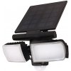 Solight LED solárne svetlo so senzorom, 8W, 600lm, Li-on, čierna