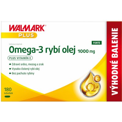 Walmark Omega 3 rybí olej FORTE 180 kapsúl