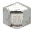 Emocio Sklo Dekor 70x62 mm Snowflake (Cookie and Cream), vonná sviečka