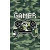 DETEXPOL Detský bavlnený uterák Gamer Army - Froté - 50/30 cm