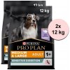 Purina Pro Plan Medium & Large Adult Sensitive Digestion Grain Free morka 2 x 12 kg