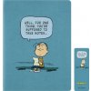 Moleskine Peanuts Linus Cahier limitierte Ausgabe, XL, liniert, Kartoneinband, Hellblau