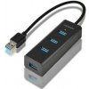 USB Hub Axagon USB / 4x USB 3.0 (HUE-S2B) čierny