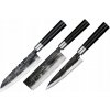SADA 3 KUCHYNSKÝCH NOŽOV SANTOKU UNIVERZÁLNY NAKIRI SAMURA SUPER 5 AUS-10