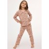 Detské pyžamko Cornette Kids Girl 972/195 Smile 4 86-128 hnedá 110-116