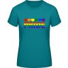 Dámske PRIDE Tričko s Dúhovým dizajnom Pride Diva modrá