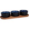 EXCELLENT HOUSEWARE Servírovací misky s podnosem sada 4 ks modrá KO-278000740modr