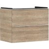 Hansgrohe Xelu Q - Umývadlová skrinka, 63x78x50 cm, 2 zásuvky, prírodný dub/matná biela 54029700