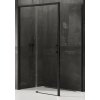 New Trendy Prime sprchovací kút 100x70 cm štvorcová čierna matné/priehľadné sklo D-0316A/D-0127B