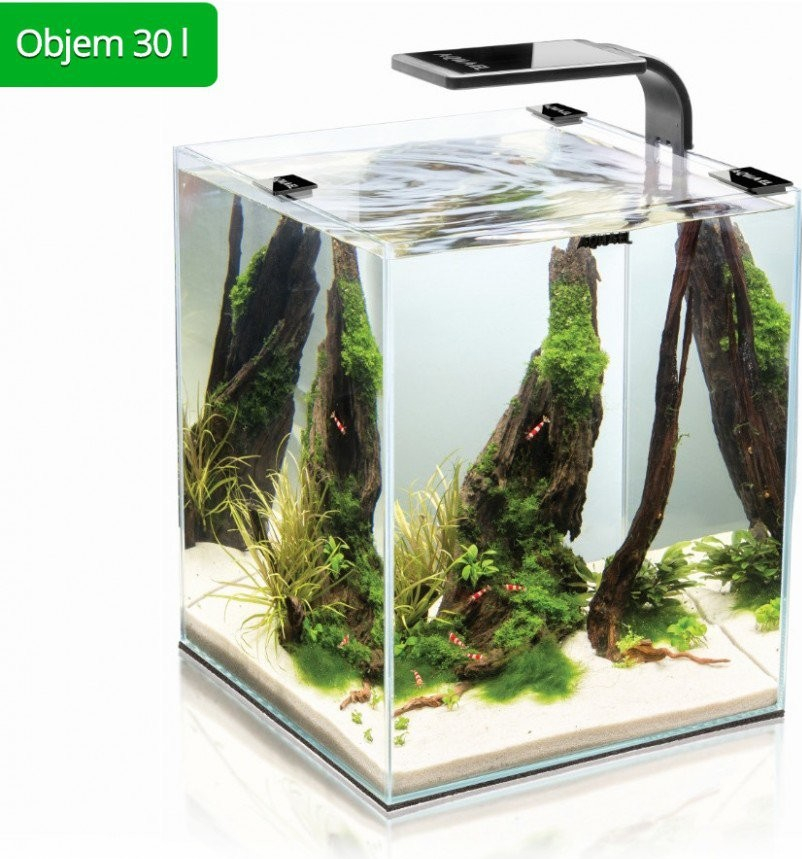 Aquael Shrimp Smart Day & Night akvarijný set čierny 20 l