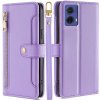 VSETKONAMOBIL 93080 PASTEL Peňaženkové puzdro pre Motorola Moto G85 5G fialové