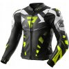 KOŽENÁ BUNDA REBELHORN INFERNO BLACK/WHITE/FLUO YELLOW 56