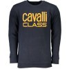 CAVALLI CLASS Perfektná Pánska Mikina Modrá Farba: Modrá, Veľkosť: L