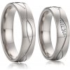 Steel Wedding Snubné prstene chirurgická ocel SSPL019