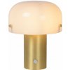 LUCIDE 05538/01/02 TIMON Lampička E14 1x25W matná zlatá/mosadz, opálová