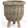 Košík ratan na drevených nohách 41x54 cm 45997