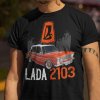 Tričko s potlačou LADA 2103 Pánsky Čierna 3XL