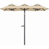 Linder Exclusiv Záhradný slnečník 300x150x220 cm Béžový