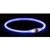 Svietiaci obojok TRIXIE FLASH LIGHT RING USB S-M modrá