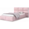 Wilsondo Čalúnená posteľ 120x200 s úložným priestorom Dony - ružová