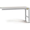 Manuflex LU6136.9006 ESD pracovný stôl UNIVERSAL Standardní přídavný stůl s plastovou doskou, ŠxHxV = 2000 x 1200 x 766-876 mm, hliníkovo strieborná; LU6136.9006