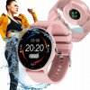 SMARTWATCH RUŽOVÉ DÁMSKE HODINKY POĽSKÉ MENU OZNÁMENIA ŠPORT DARČEK
