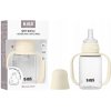 Plastová fľaša BIBS 150 ml, antikoliková, 6m+, silikónový cumlík, bez BPA, Ivory (slonová kosť)