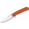 Ruike P801-J Orange vreckový nôž 8,6 cm, Stonewash, oranžová, G10, oceľ