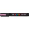 Dekoračný popisovač, 1,8 2,5 mm, UNI Posca PC 5M, metalická ružová