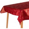 Takoy Vianočný obrus 120x150 cm červenozlaté kvety-HT-00591 | 120 x 150 cm