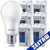 SADA 6 ks LED žiaroviek PHILIPS E27 10W 1055lm - tepla biela