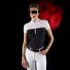 Equestro Tričko dámske Ridertechnology s perforovanou látkou Biela Čierna