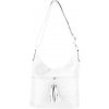 ZOE dámska crossbody koženková kabelka Biela
