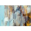 DIMEX | Vliesové fototapety na stenu Abstraktné maľované plátno MS-5-2506 | 375 x 250 cm | modrá, žltá, šedá + Vliesová fototapeta na stenu DIMEX Abstraktné maľované plátno MS52506 v rozmere 375 x 250