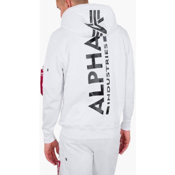 Alpha Industries back print Hoody biela mikina s kapucňou pánska od 71,18 €  - Heureka.sk