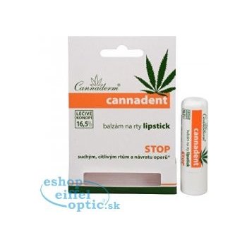 Cannaderm Cannadent balzám na pery lipstick 4,5 g